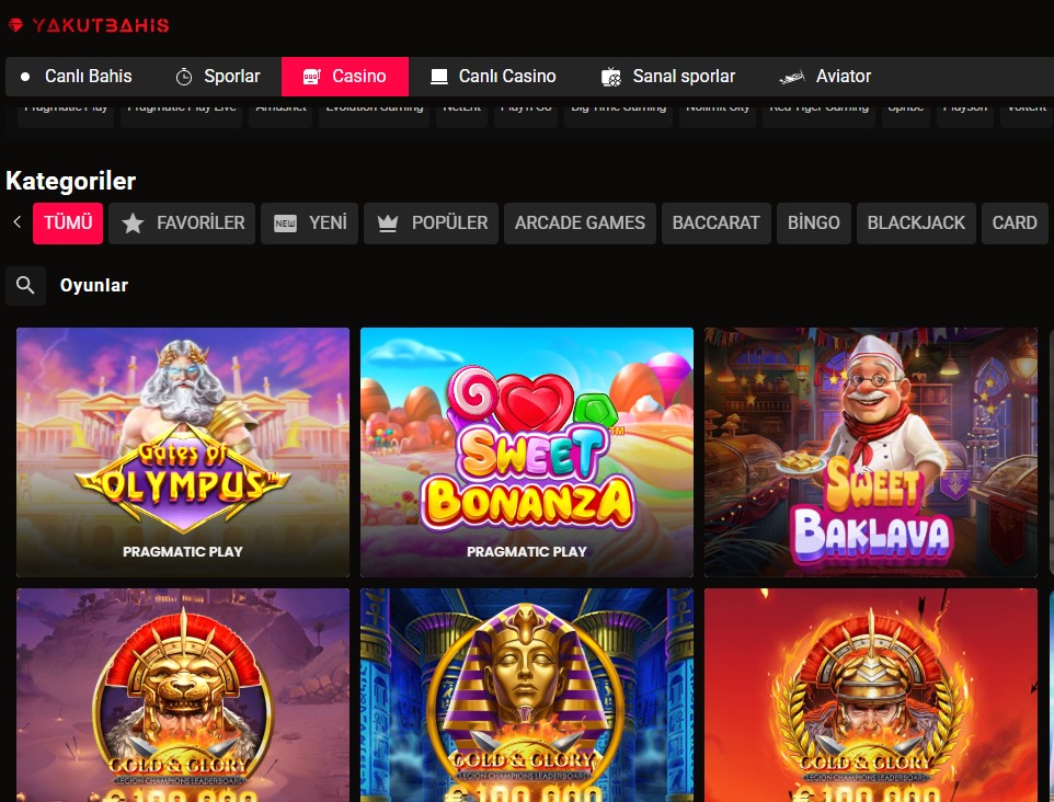 Yakutbahis Casino Oyunu